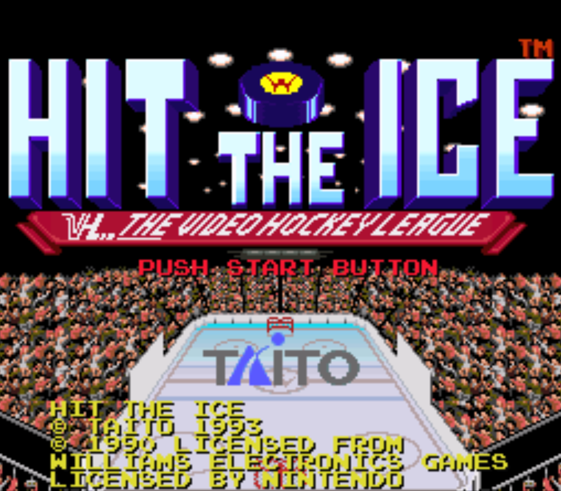 Hit the Ice Title Screen